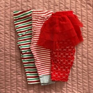 Bundle of baby leggings for the holidays